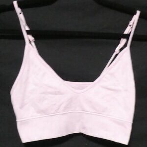 Pink Sports Bra | medium | Adjustable Spaghetti Straps